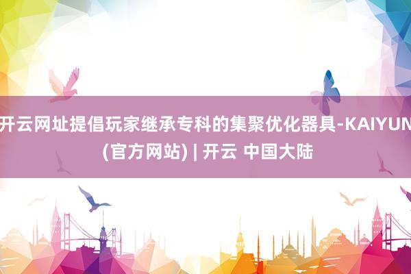 开云网址提倡玩家继承专科的集聚优化器具-KAIYUN (官方网站) | 开云 中国大陆