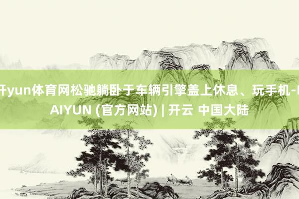 开yun体育网松驰躺卧于车辆引擎盖上休息、玩手机-KAIYUN (官方网站) | 开云 中国大陆